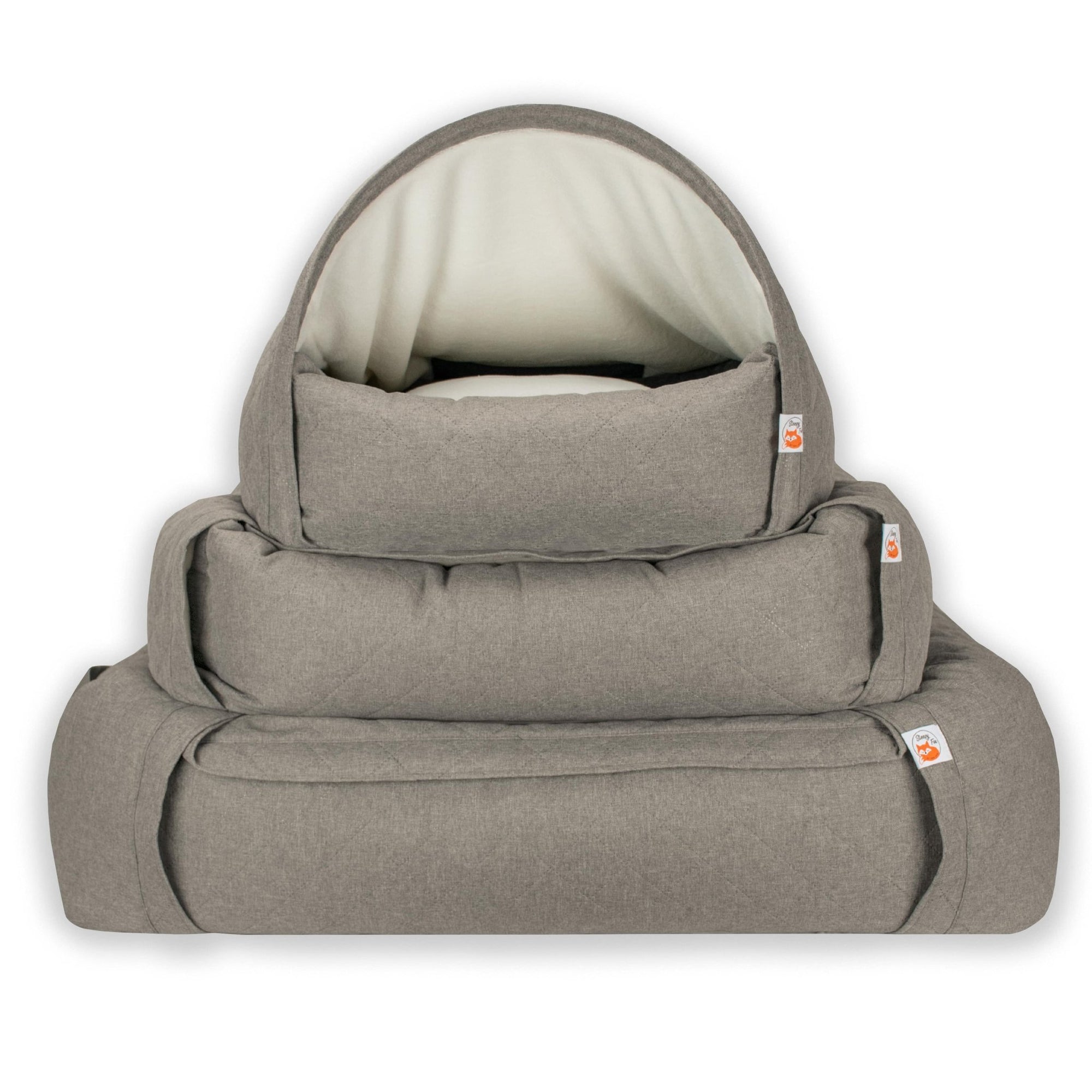 Sleepy Fox® luxury hundehöhle / katzenhöhle cave dog / cat bed. patented design. for cats and Small, Medium, large and XL dogs. stacked