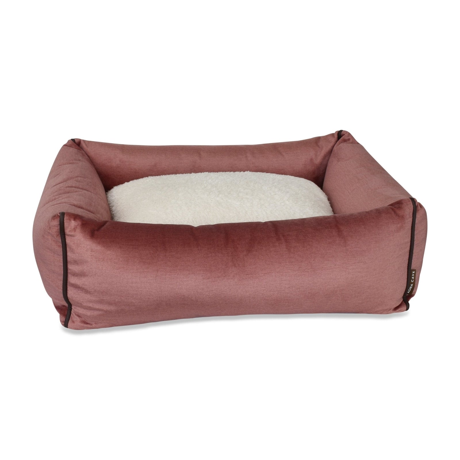 KONA CAVE® luxury velvet pet bed for cats and small dogs. Ideal for Yorkies, Dachshunds, Iggys, Sphynx, 