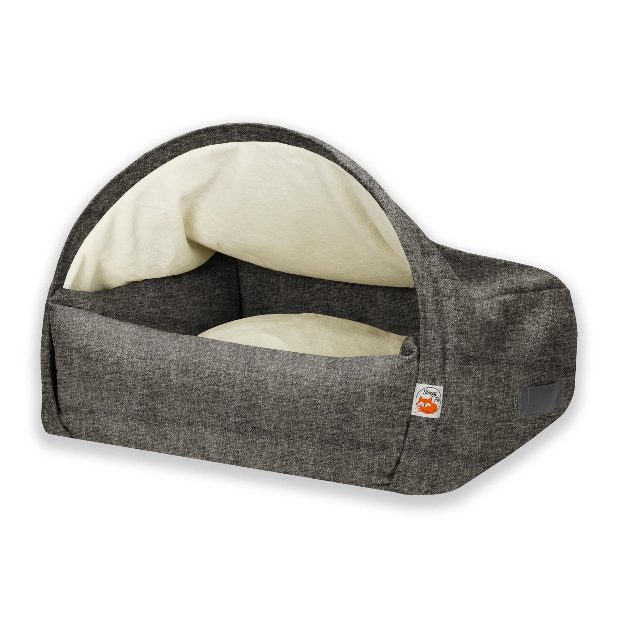 Sleepy Fox® luxury hundehöhle / katzenhöhle cave dog / cat bed lined with fluffy fleece lining. Superior patented design