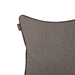 Doggy Décor Set - Grey Flannel with Vegan Leather Trim