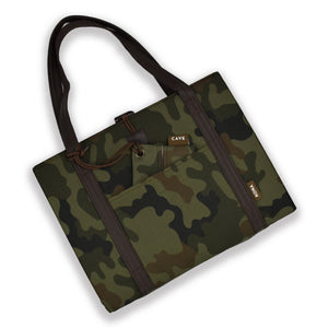 Unverzichtbare Reißverschlusstasche für das Reise-Hundebett - Camouflage-Nylon