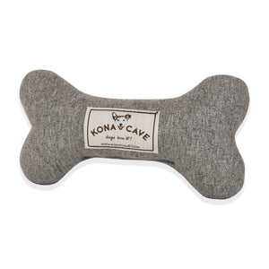 Doggy Décor Set - Grey Flannel with Holiday Tartan Trim - Medium