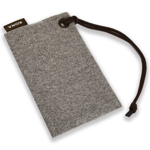 KONA CAVE® Essential Zipper Bag in Grey Flannel