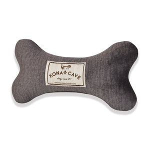 Designer Dog Toy in Graphite Grey Velvet