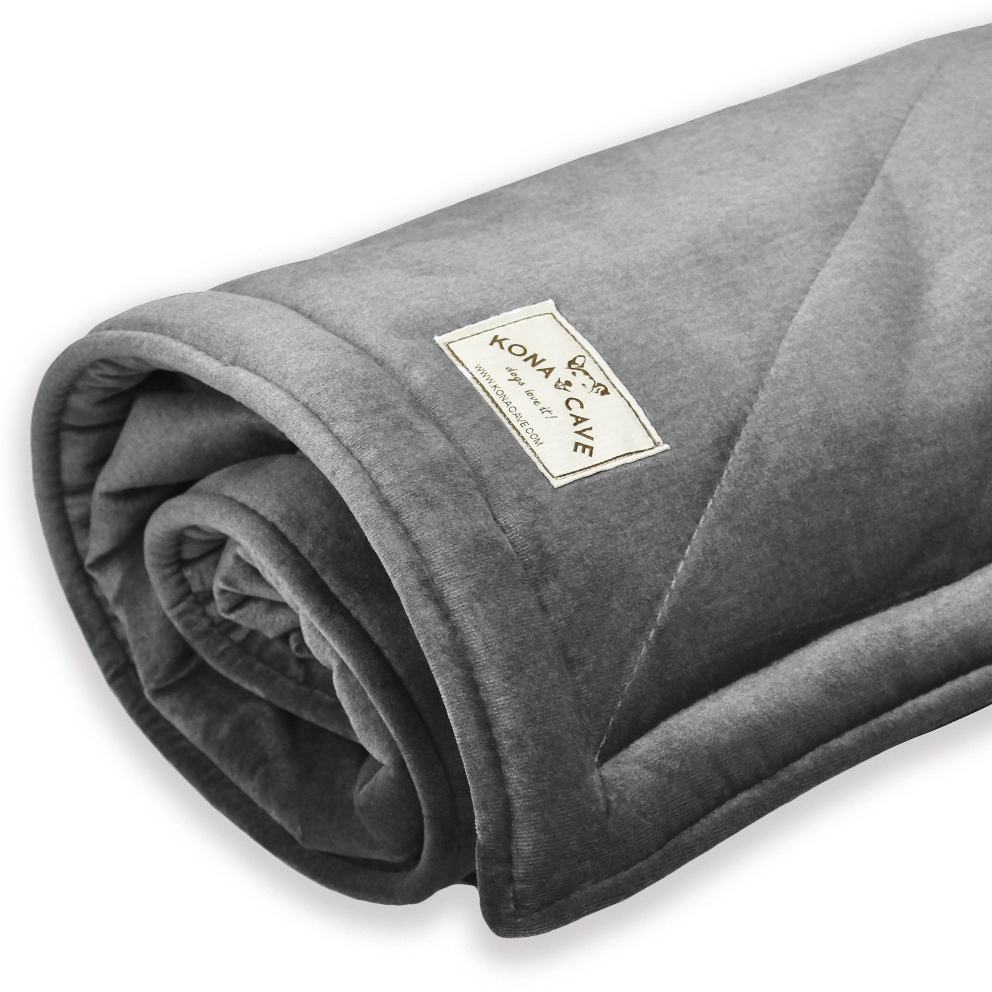 Blanket - Graphite Grey Velvet with Faux Fur