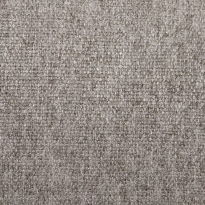 KONA CAVE® luxury bolster dog bed in soft grey flannel fabric with leather trim - fabric detail