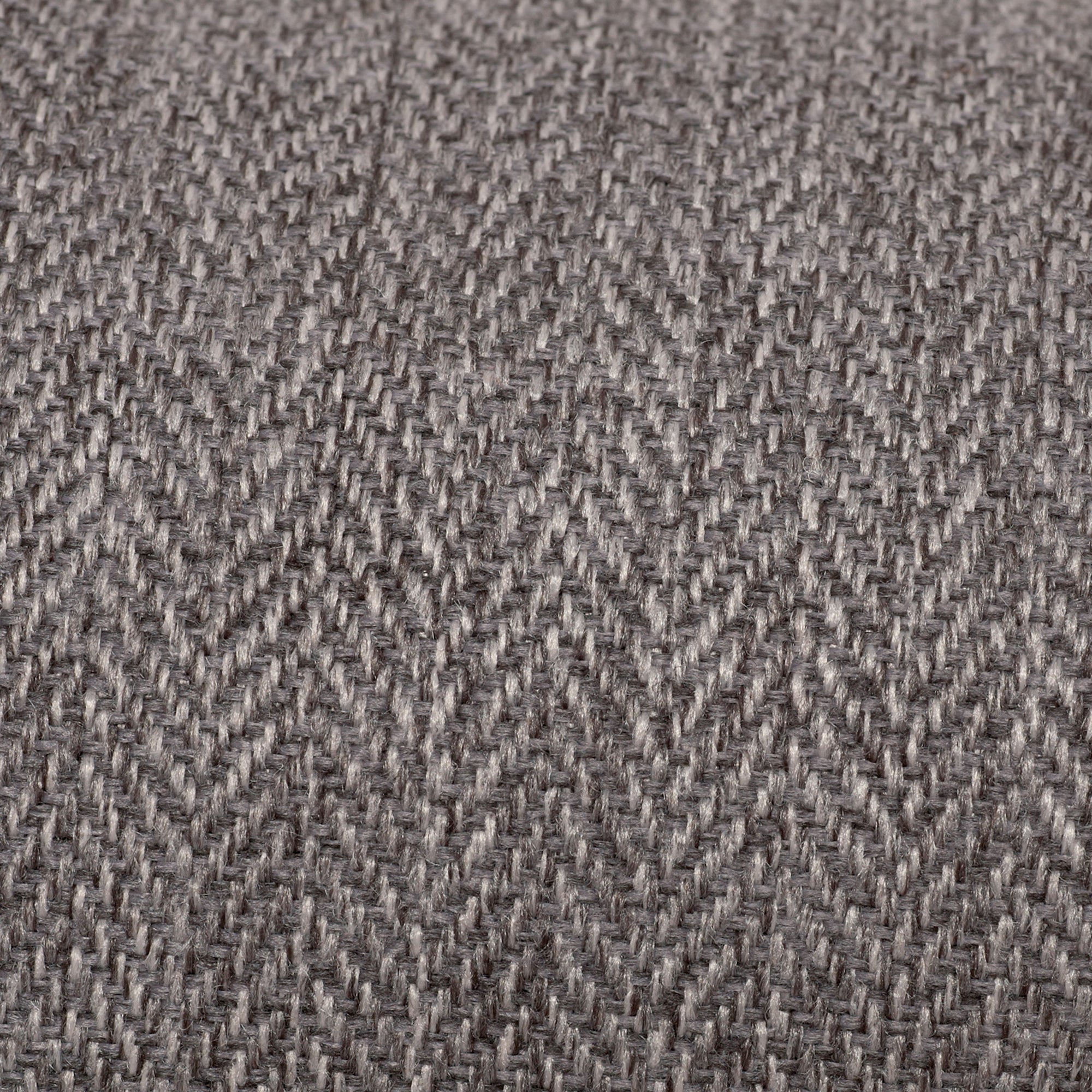 KONA CAVE® luxury dog bed in elegant herringbone fabric with leather trim - detail.